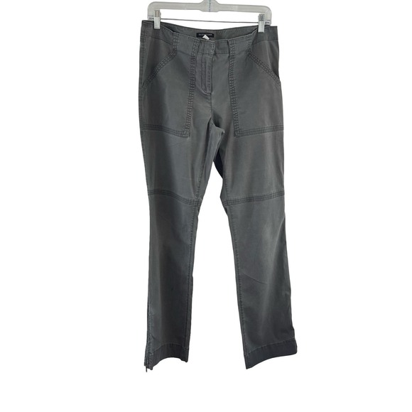 Eileen Fisher Pants - Eileen Fisher Pants Womens Small Gray Straight Leg Utility Zipper Hem Pockets